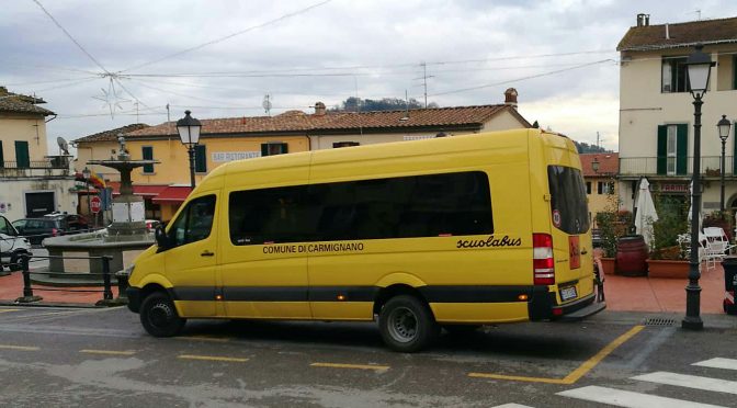 Un nuovo scuolabus a disposizione degli studenti di Carmignano