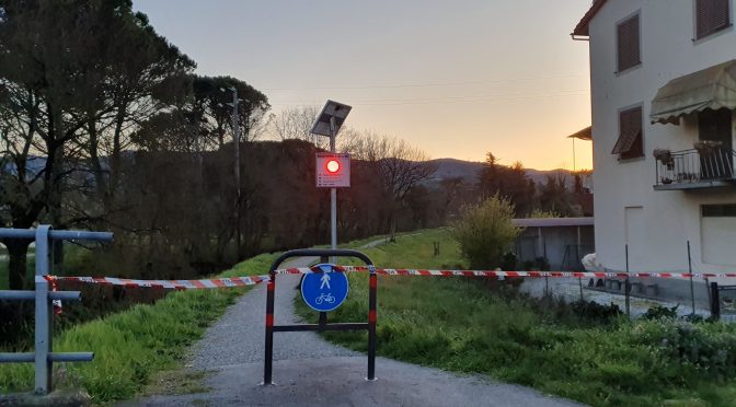 Disposta la chiusura della pista ciclabile e delle sponde arginali dei corsi d’acqua del territorio
